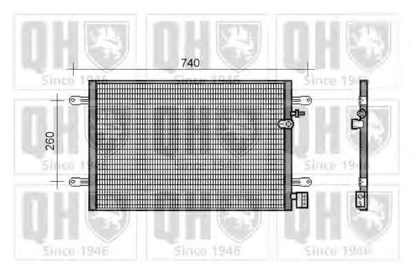 QCN489 QUINTON HAZELL Радиатор кондиционера (фото 1)