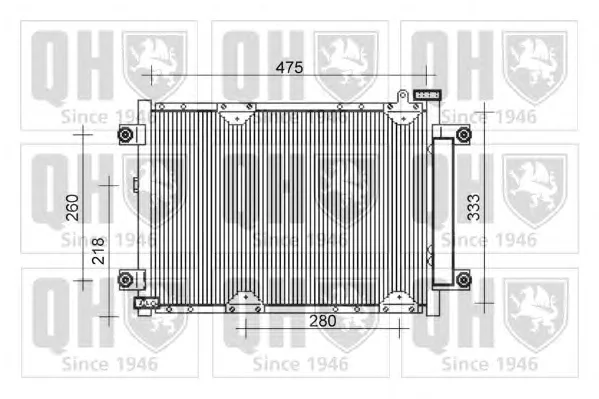 QCN546 QUINTON HAZELL Радиатор кондиционера (фото 1)