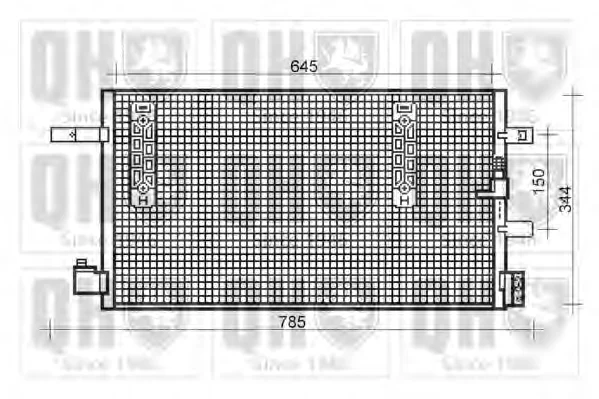 QCN562 QUINTON HAZELL Радиатор кондиционера (фото 1)