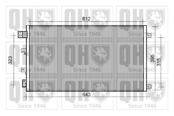 QCN576 QUINTON HAZELL Радиатор кондиционера (фото 1)