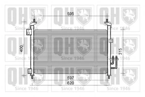 QCN586 QUINTON HAZELL Радиатор кондиционера (фото 1)