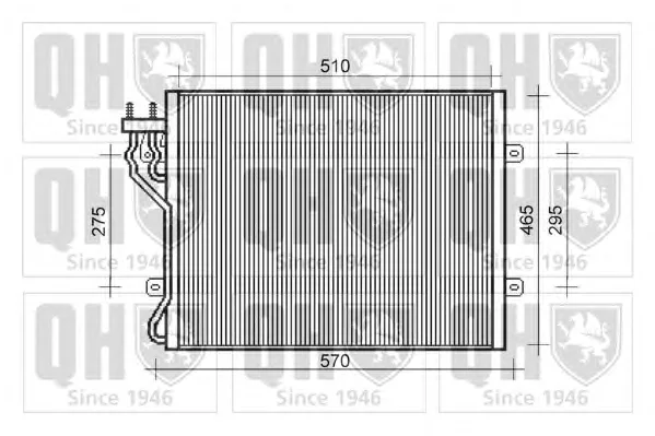 QCN592 QUINTON HAZELL Радиатор кондиционера (фото 1)