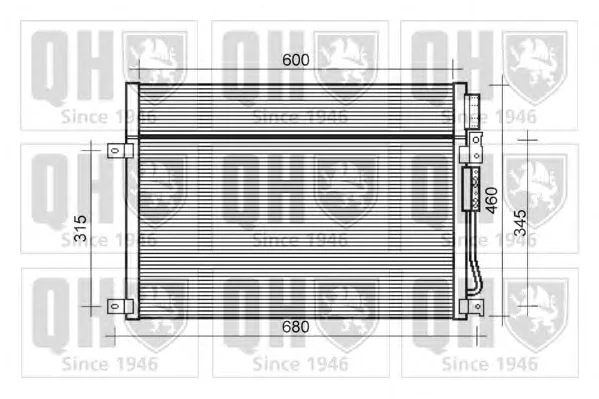 QCN593 QUINTON HAZELL Радиатор кондиционера (фото 1)