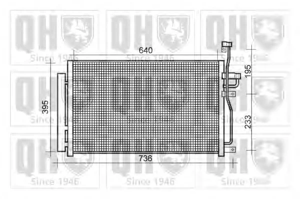 QCN610 QUINTON HAZELL Радиатор кондиционера (фото 1)