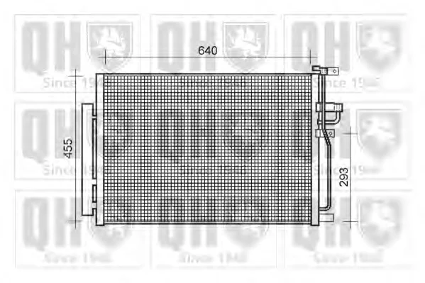 QCN611 QUINTON HAZELL Радиатор кондиционера (фото 1)