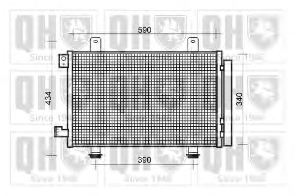 QCN622 QUINTON HAZELL Радиатор кондиционера (фото 1)