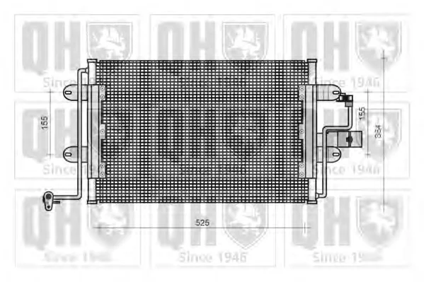 QCN70 QUINTON HAZELL Радиатор кондиционера (фото 1)