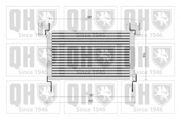 QCN86 QUINTON HAZELL Радиатор кондиционера (фото 1)