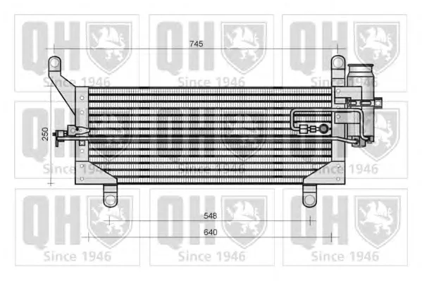 QCN92 QUINTON HAZELL Радиатор кондиционера (фото 1)