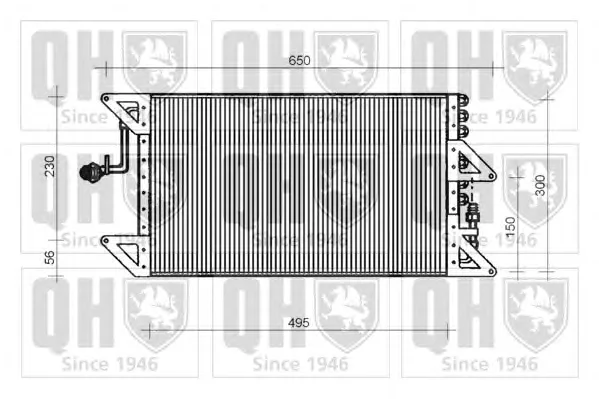 QCN94 QUINTON HAZELL Радиатор кондиционера (фото 1)