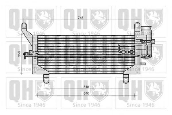 QCN95 QUINTON HAZELL Радиатор кондиционера (фото 1)