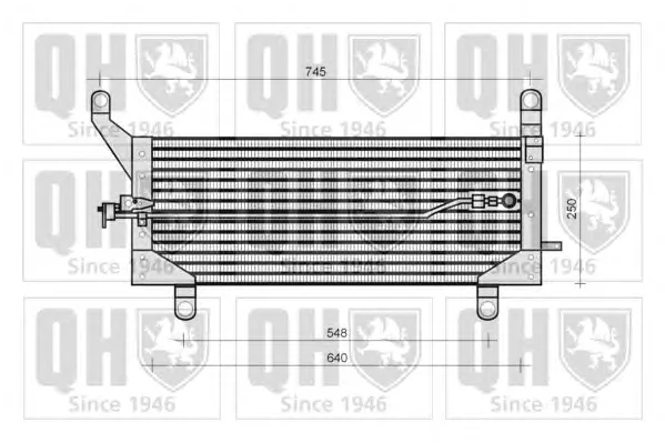 QCN97 QUINTON HAZELL Радиатор кондиционера (фото 1)