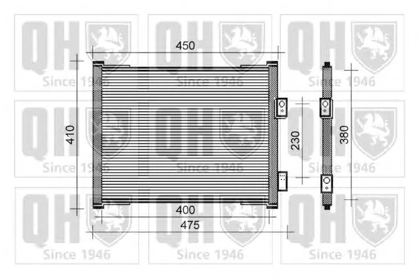 QCN99 QUINTON HAZELL Радиатор кондиционера (фото 1)