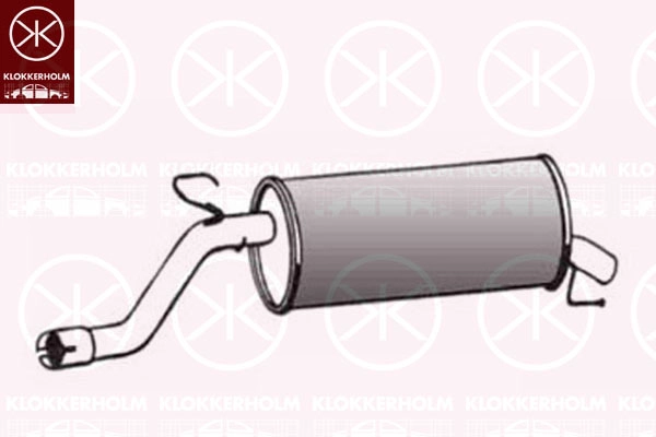 50248675 KLOKKERHOLM Глушитель выхлопных газов конечный (фото 1)