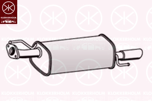 16388672 KLOKKERHOLM Глушитель выхлопных газов конечный (фото 1)