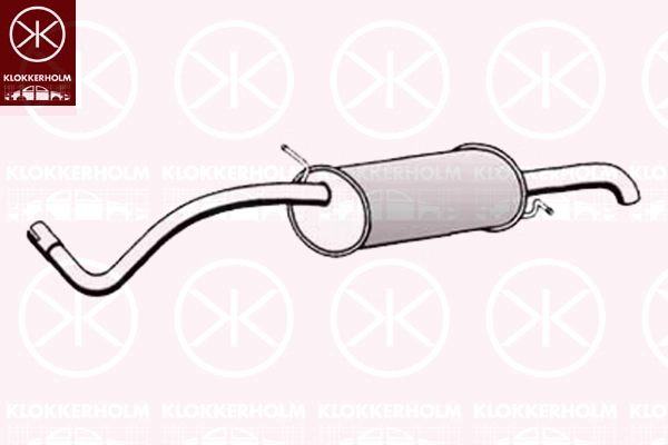 95078671 KLOKKERHOLM Глушитель выхлопных газов конечный (фото 1)