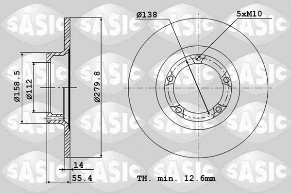 2464694J SASIC Тормозной диск (фото 1)