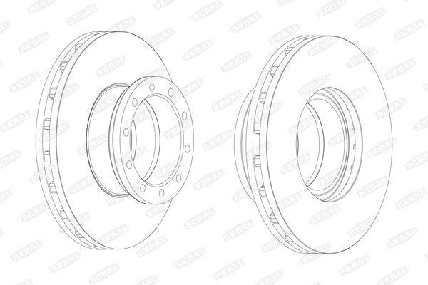 BCR151A BERAL Тормозной диск (фото 1)