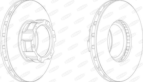 BCR162A BERAL Тормозной диск (фото 1)