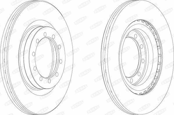 BCR183A BERAL Тормозной диск (фото 1)
