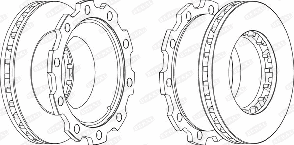 BCR210A BERAL Тормозной диск (фото 1)
