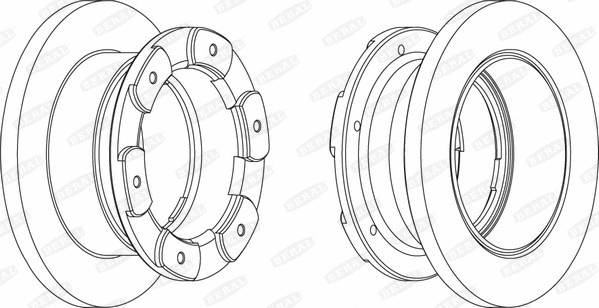 BCR236A BERAL Тормозной диск (фото 1)
