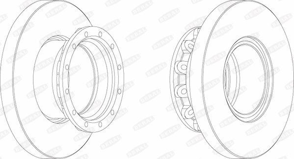 BCR245A BERAL Тормозной диск (фото 1)