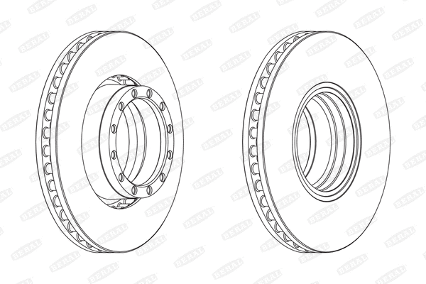 BCR251A BERAL Тормозной диск (фото 1)