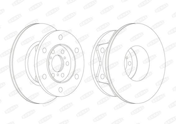 BCR274A BERAL Тормозной диск (фото 1)