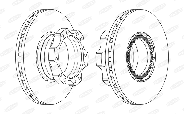 BCR302A BERAL Тормозной диск (фото 1)