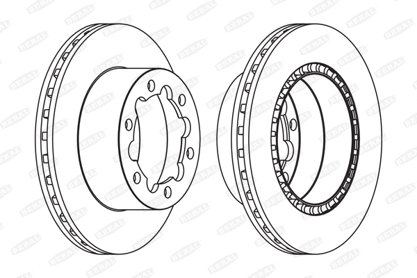 BCR312A BERAL Тормозной диск (фото 1)