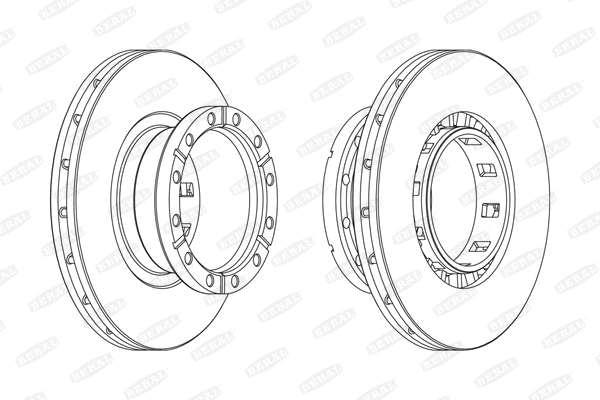 BCR318A BERAL Тормозной диск (фото 1)