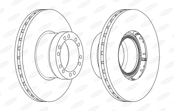 BCR350A BERAL Тормозной диск (фото 1)