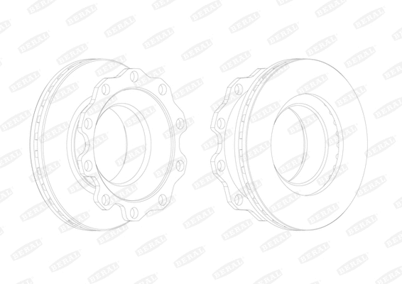 BCR362A BERAL Тормозной диск (фото 1)