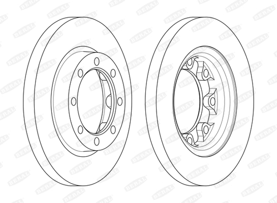 BCR363A BERAL Тормозной диск (фото 1)