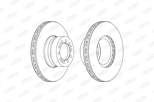 BCR376A BERAL Тормозной диск (фото 1)