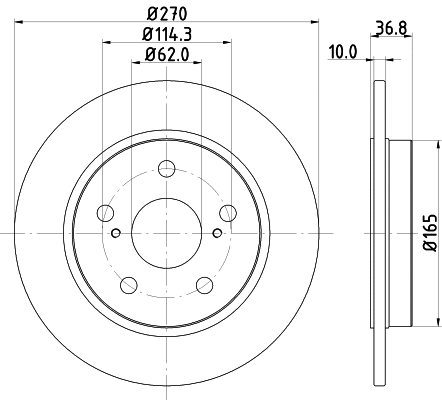 PCD11062 DON Тормозной диск (фото 1)