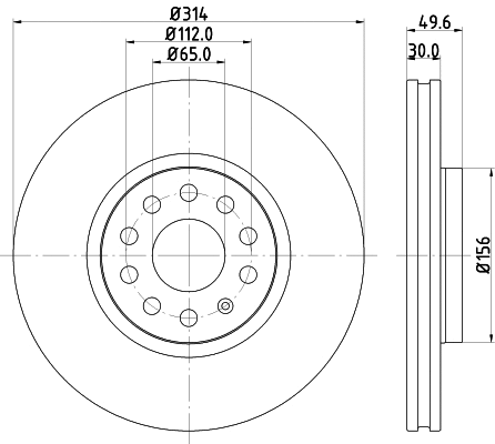 PCD11732 DON Тормозной диск (фото 1)