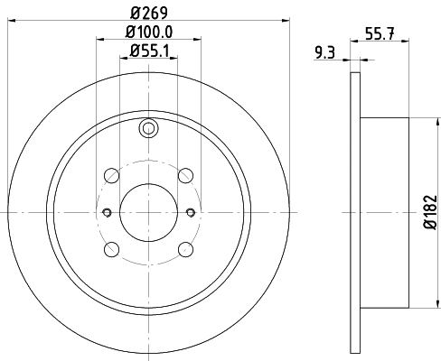 PCD11952 DON Тормозной диск (фото 1)