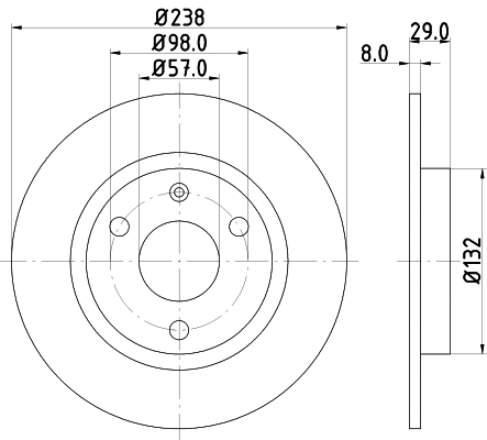 PCD13102 DON Тормозной диск (фото 1)
