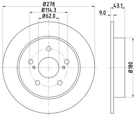 PCD14452 DON Тормозной диск (фото 1)