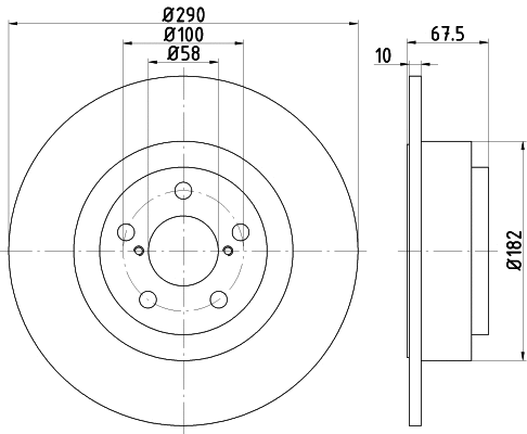 PCD15612 DON Тормозной диск (фото 1)