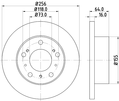 PCD18022 DON Тормозной диск (фото 1)