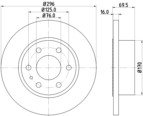 PCD21022 DON Тормозной диск (фото 1)