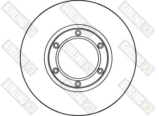 6010053 GIRLING Тормозной диск (фото 2)