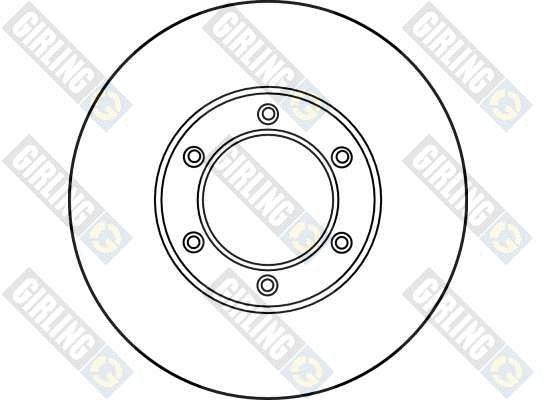 6010121 GIRLING Тормозной диск (фото 2)