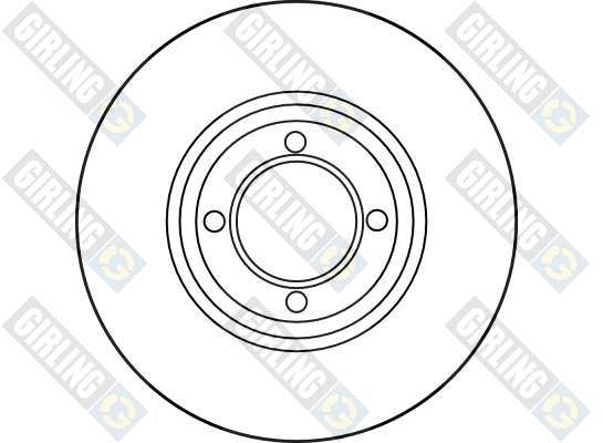 6012033 GIRLING Тормозной диск (фото 2)