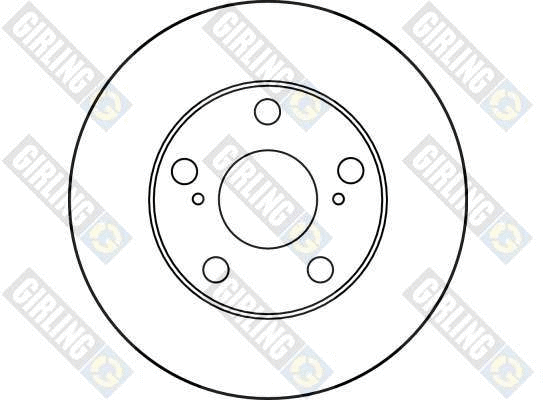 6014301 GIRLING Тормозной диск (фото 2)