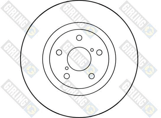 6014371 GIRLING Тормозной диск (фото 2)