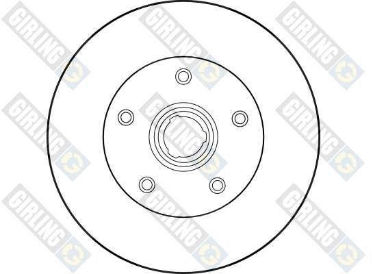6015404 GIRLING Тормозной диск (фото 2)